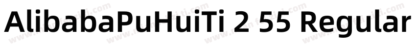 AlibabaPuHuiTi 2 55 Regular 常规字体转换